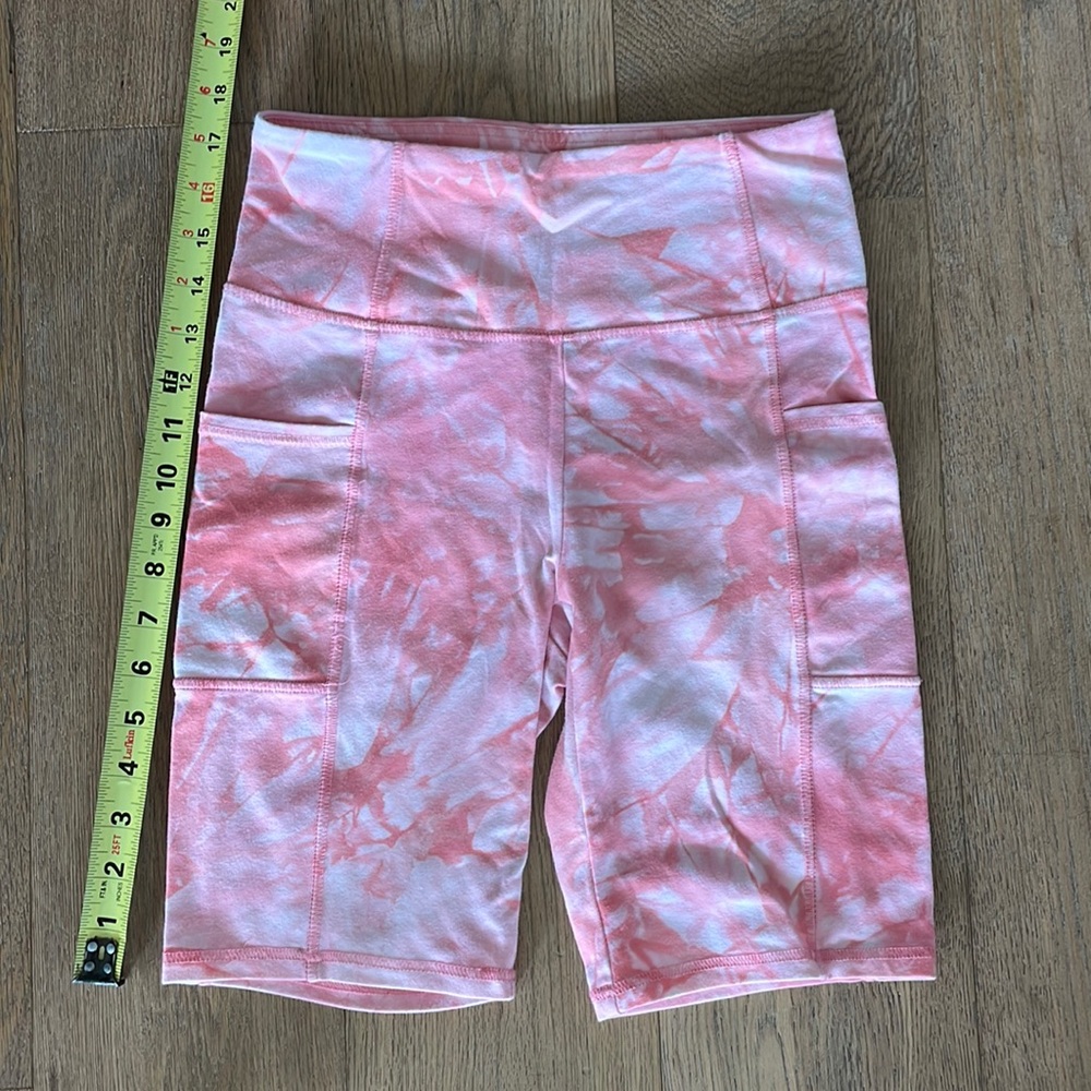 Pink biker shorts